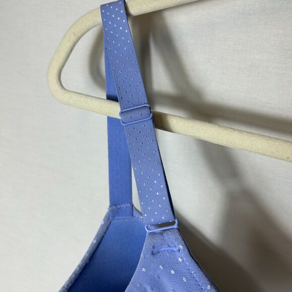 Wacoal NWOT Periwinkle Blue Back Appeal Wire-Free Bra #856303 Size 40D - Picture 6 of 9